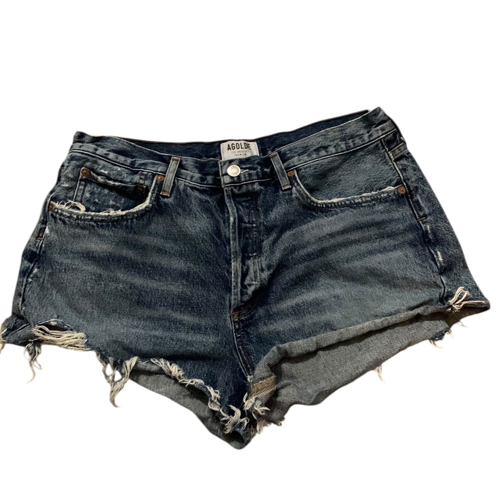 Agolde Button Fly Denim Shorts size 32
